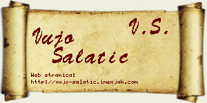 Vujo Salatić vizit kartica
